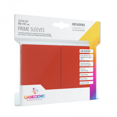 Gamegenic Sleeves - Prime Red (100)